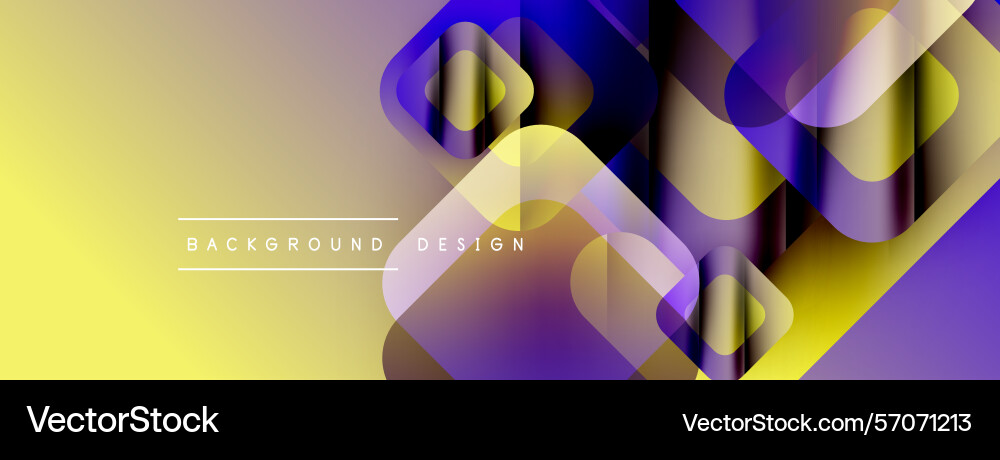 Abstract geometric shapes overlap creating Vector Image