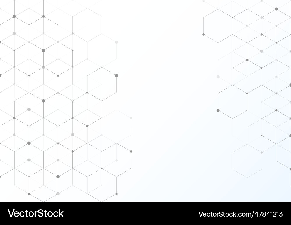 Abstract hexagonal molecular structures Abstract hexagonal molecular structures vector image