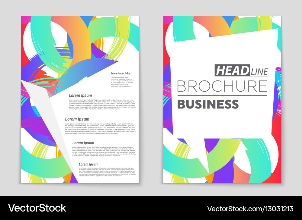 Abstract layout background set for art vector image
