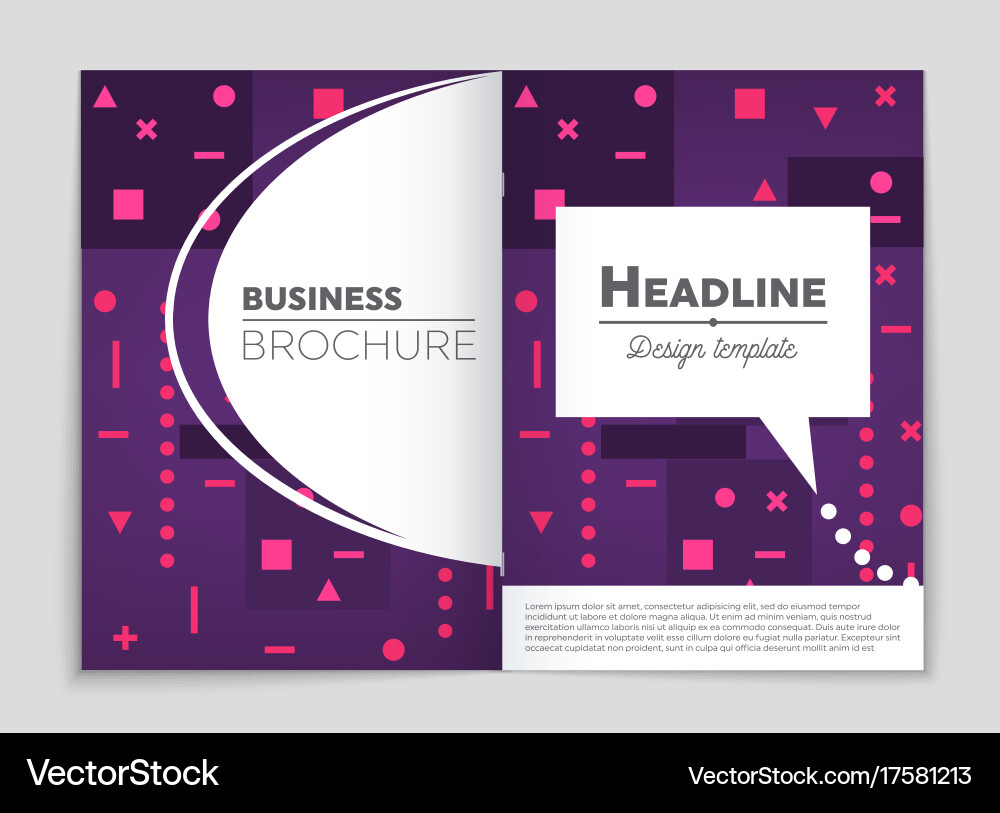 Abstract layout background set for art vector image