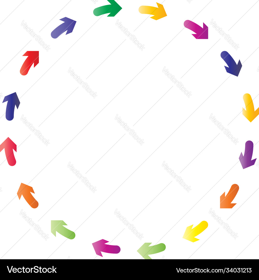 Cycle and cyclical arrows circular concentric Cycle and cyclical arrows circular concentric vector image