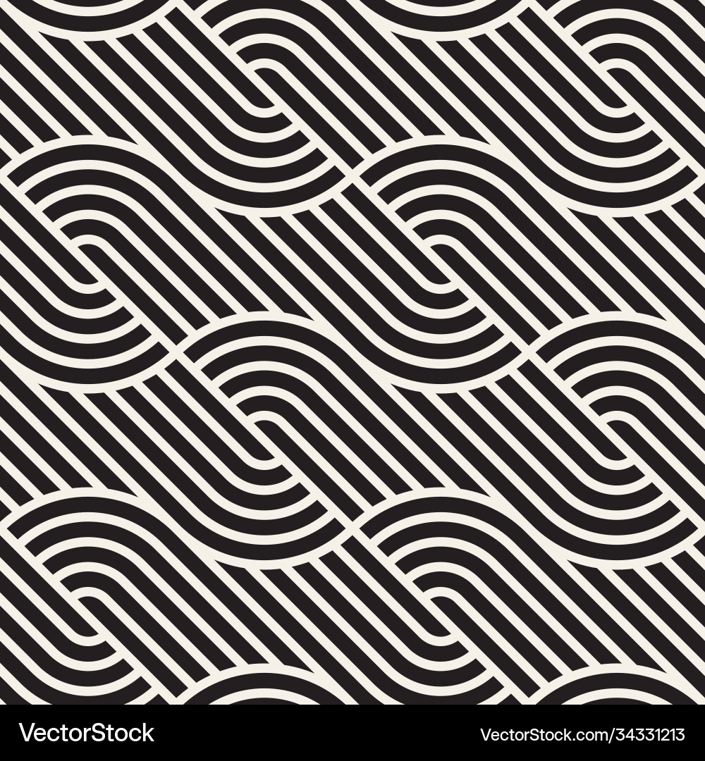 Interlocking Geometric Pattern vector image