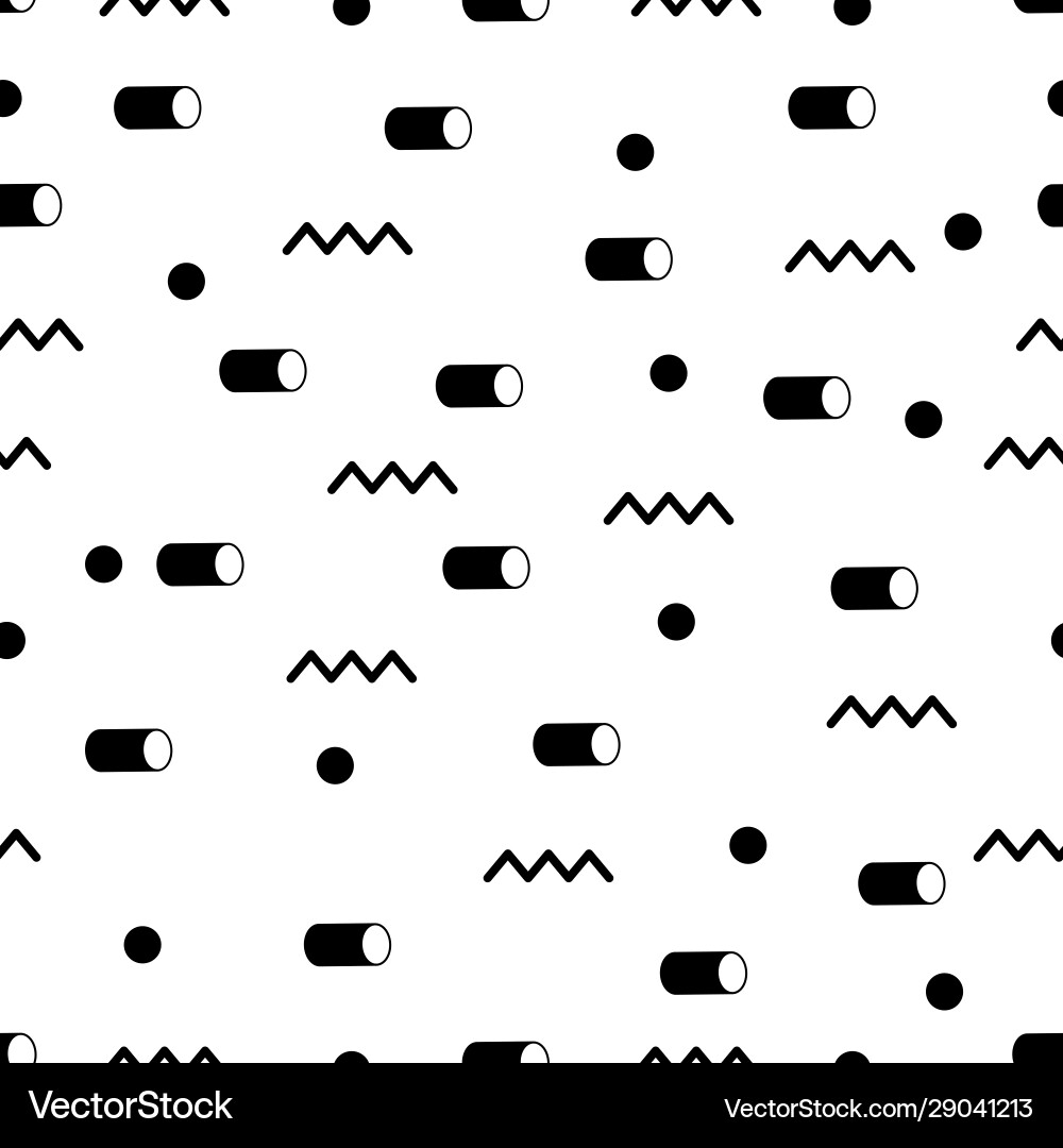 Seamless memphis style pattern Seamless memphis style pattern vector image