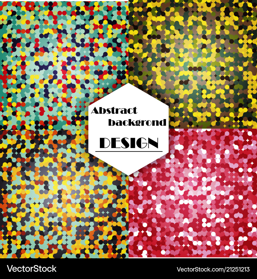 Set of abstract triangle pattern background Set of abstract triangle pattern background vector image