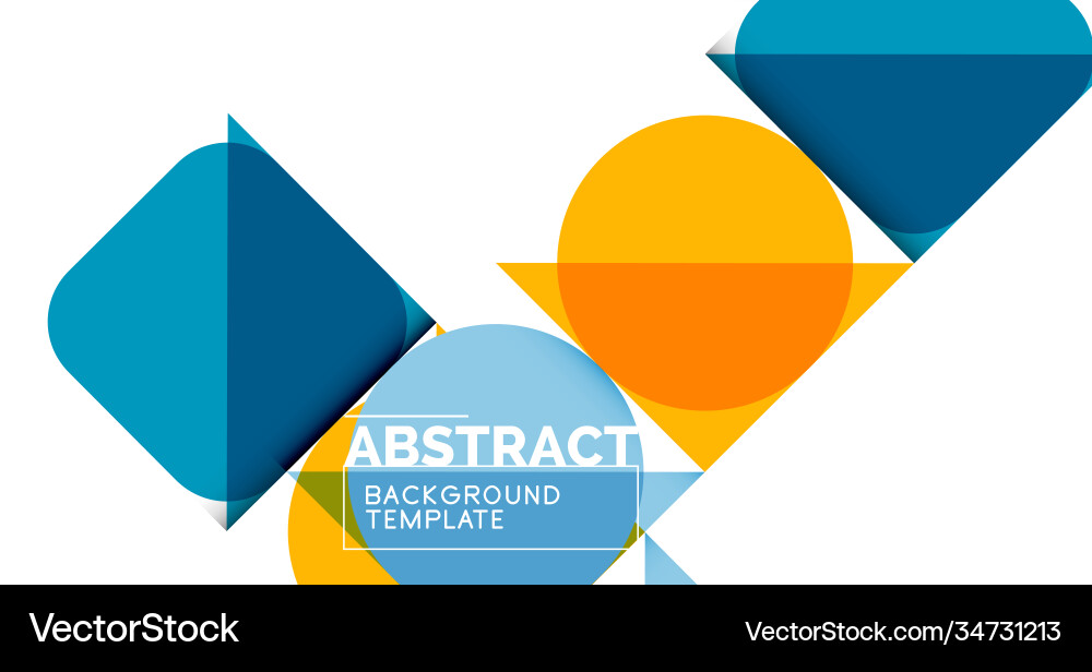 Simple circles and triangles abstract background Simple circles and triangles abstract background Vector Image