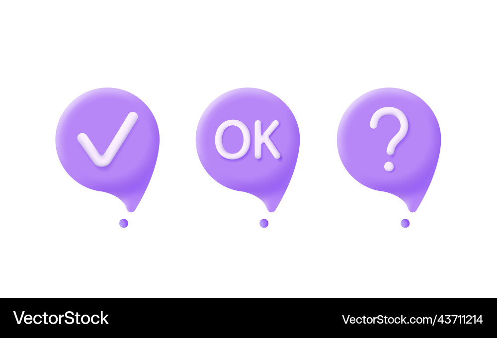 3d set of icons isolated on white background 3d set of icons isolated on white background vector image