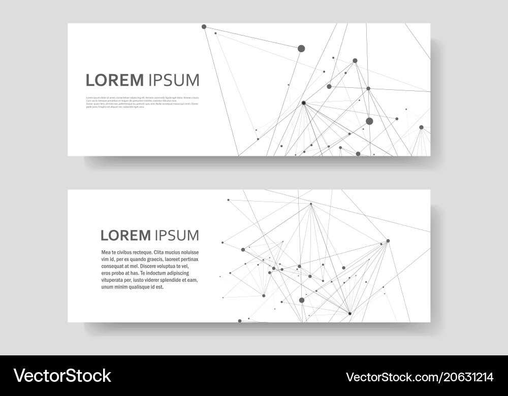 Abstract connect lines and dots vector image