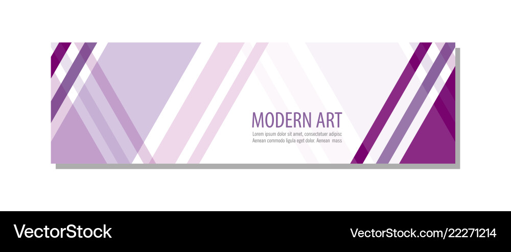 Abstract geometric design banner web template Vector Image