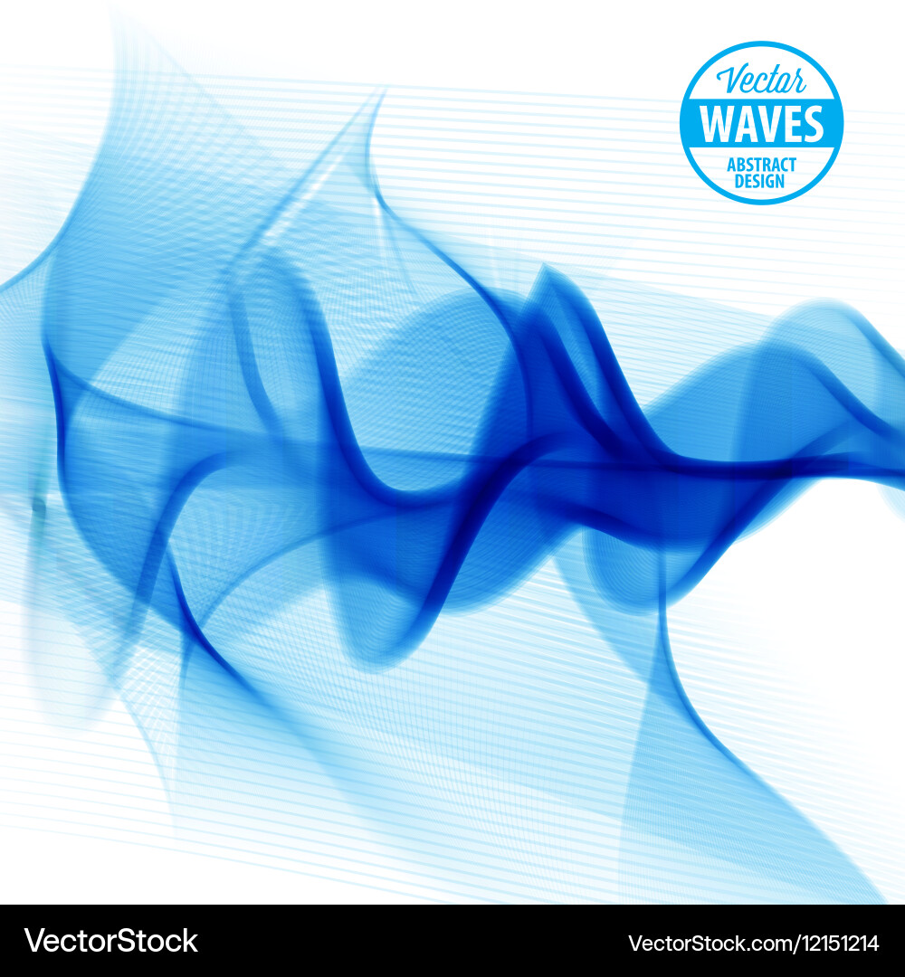 Abstract smooth color wave Vector Image