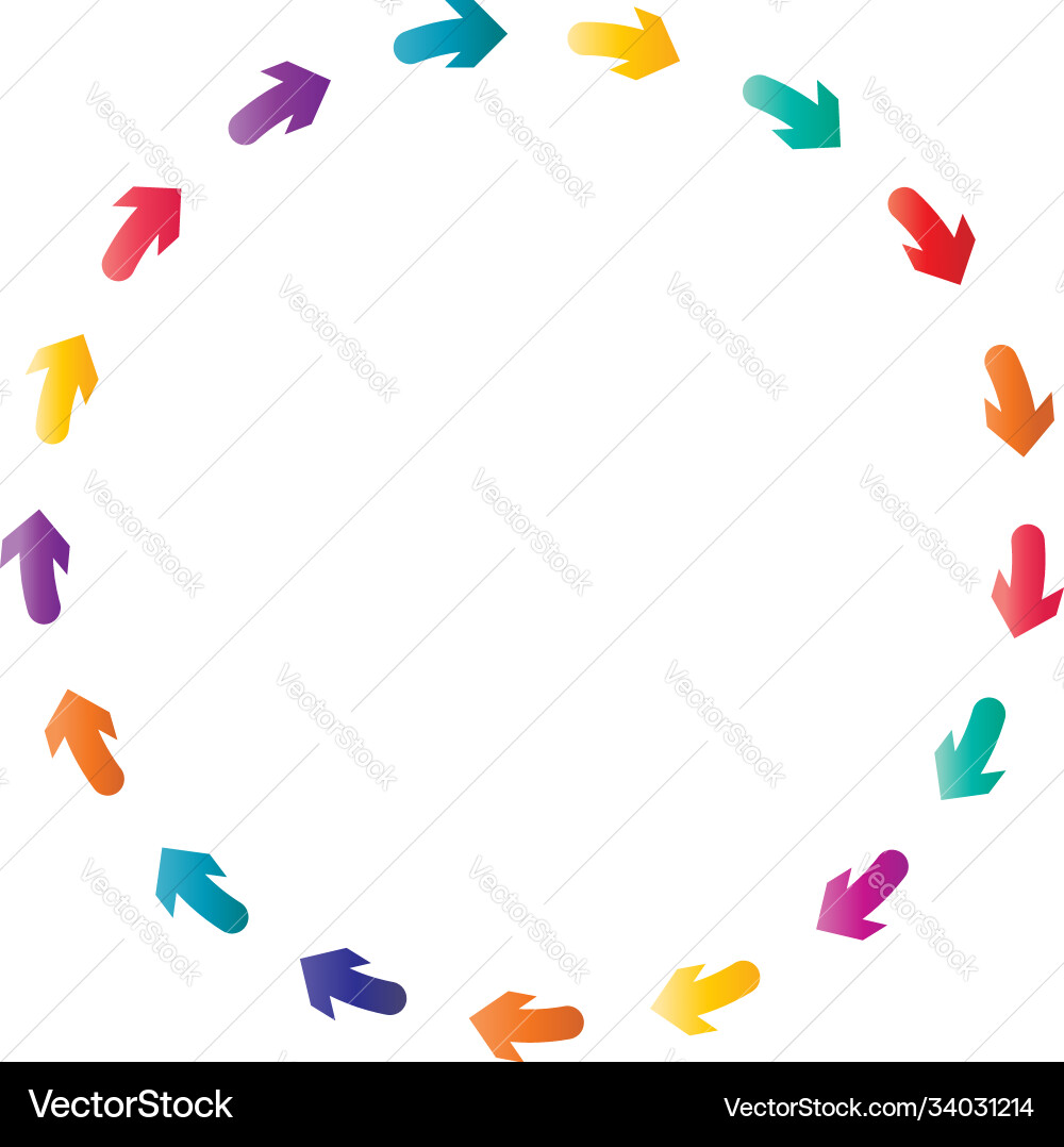 Cycle and cyclical arrows circular concentric Vector Image