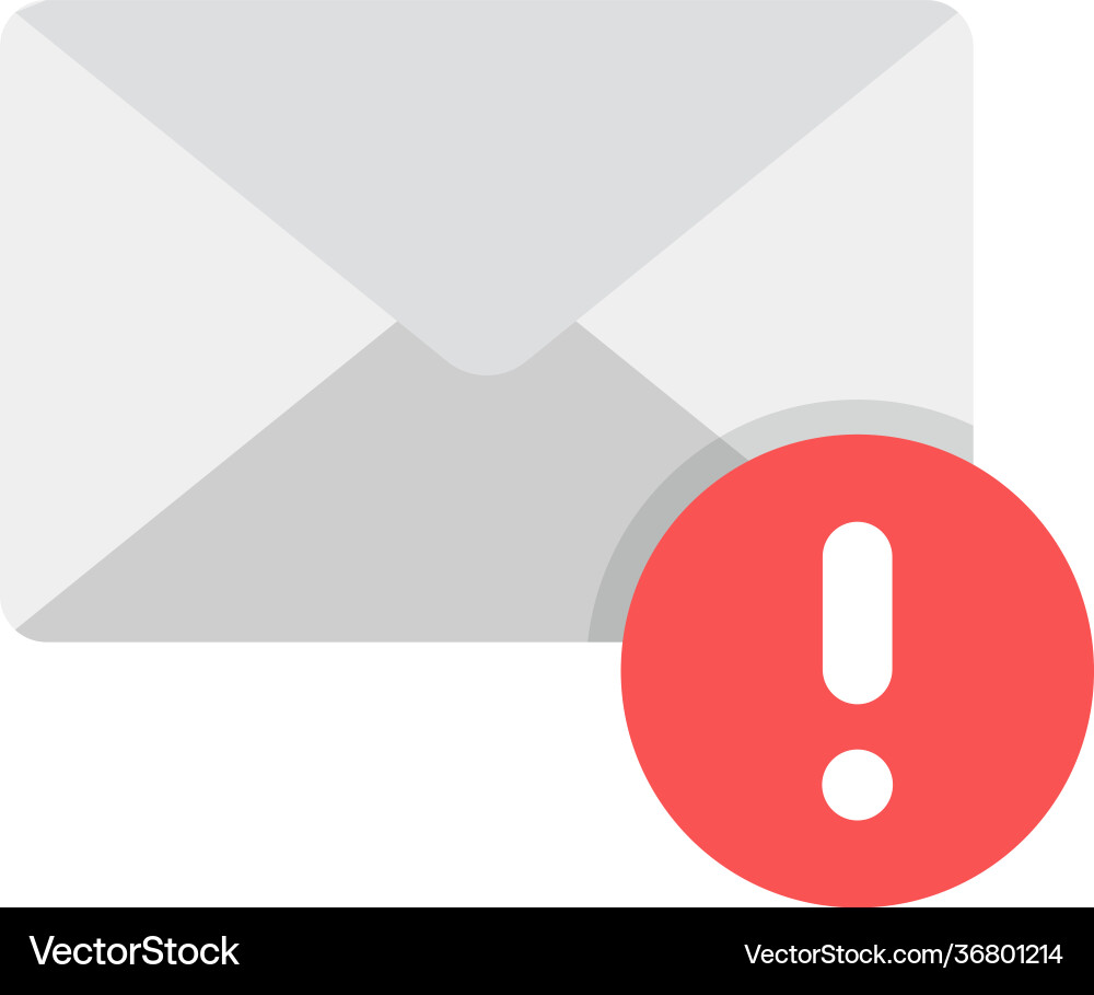 Email error Vector Image