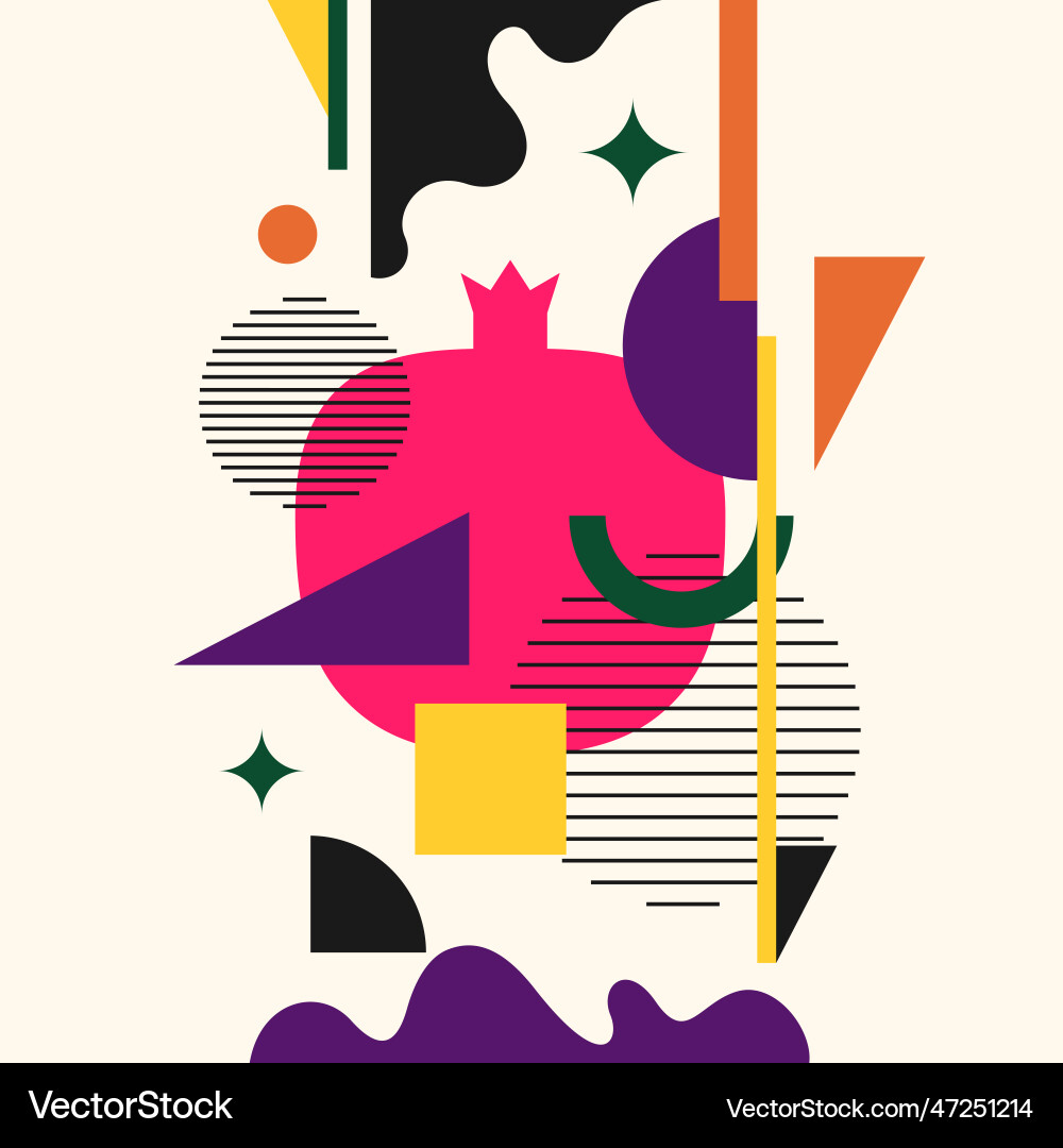 Graphics in a minimalistic style vector image