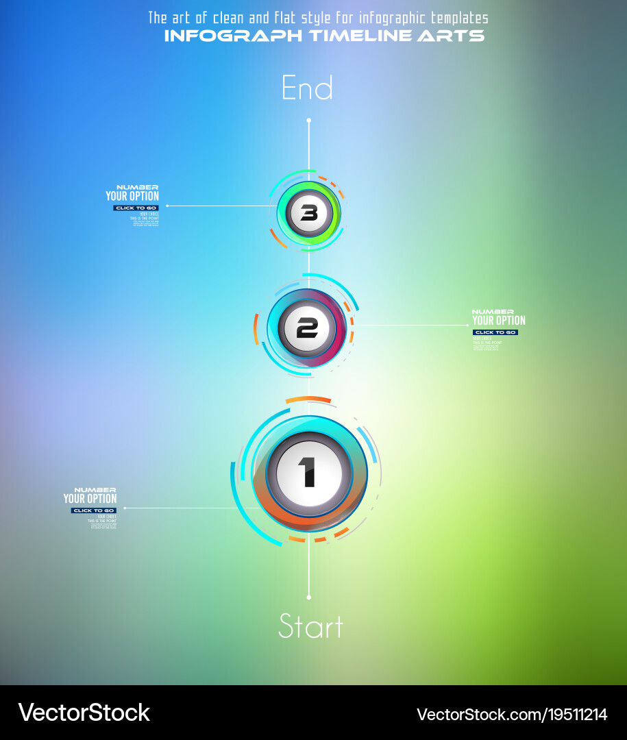 Infograph template with multiple choices vector image