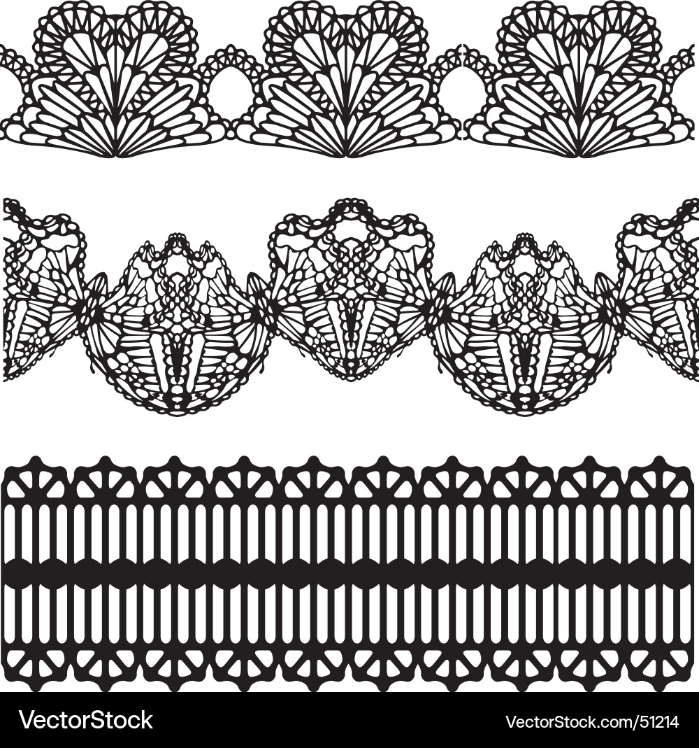 Intricate Lace Pattern Vector Image