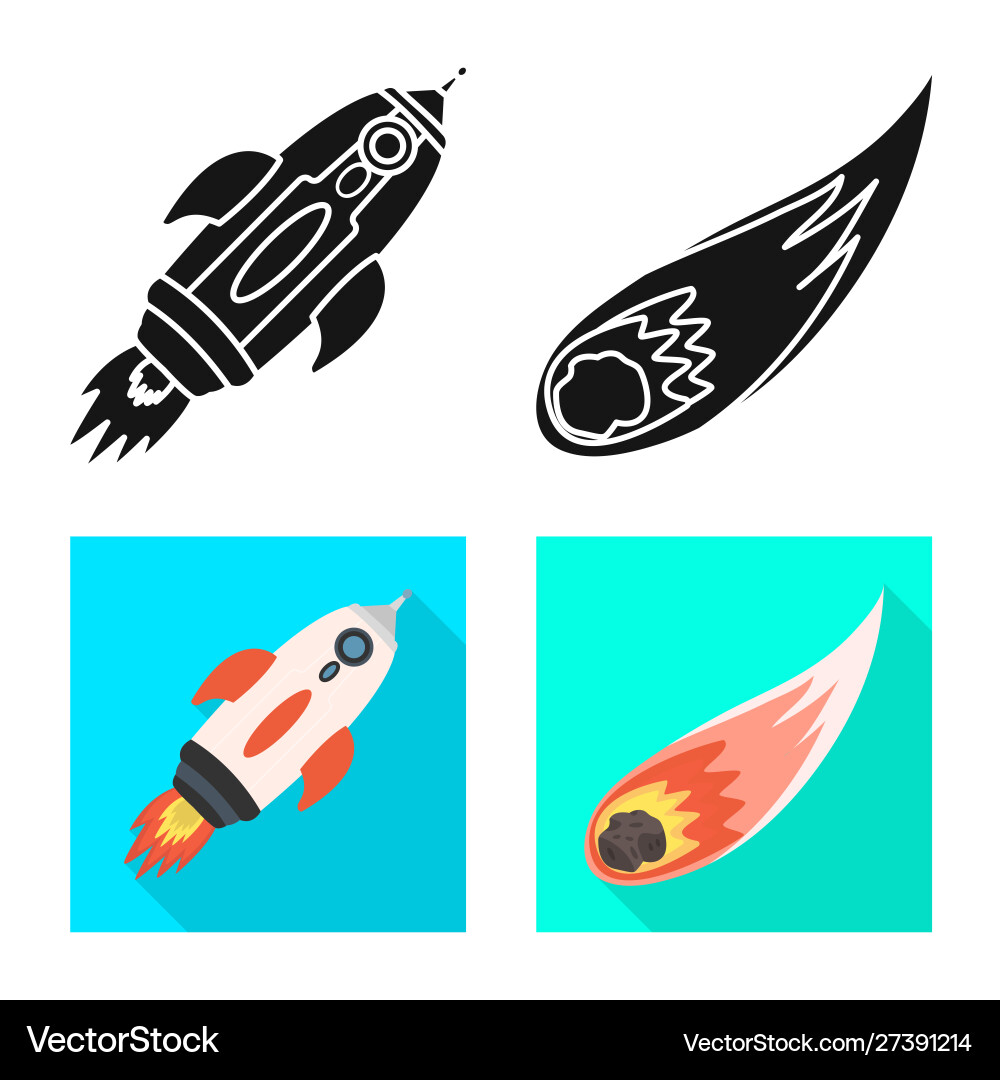 Isolated object astronomy and technology symbol vector image