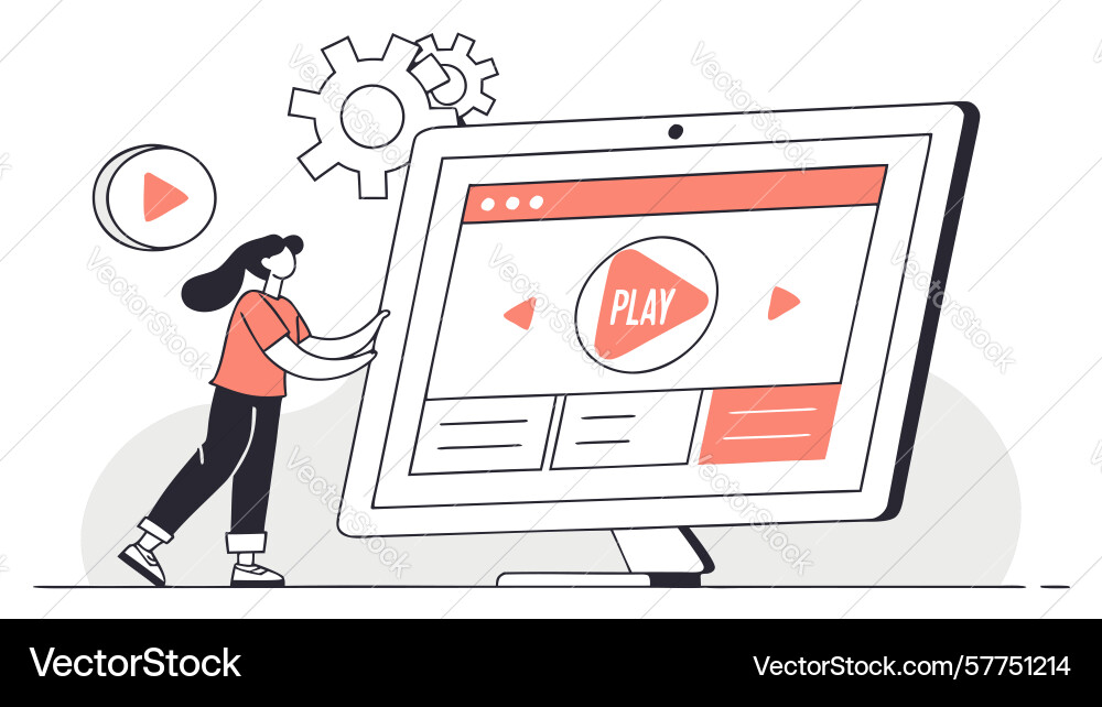 Managing digital settings on a tablet device Vector Image