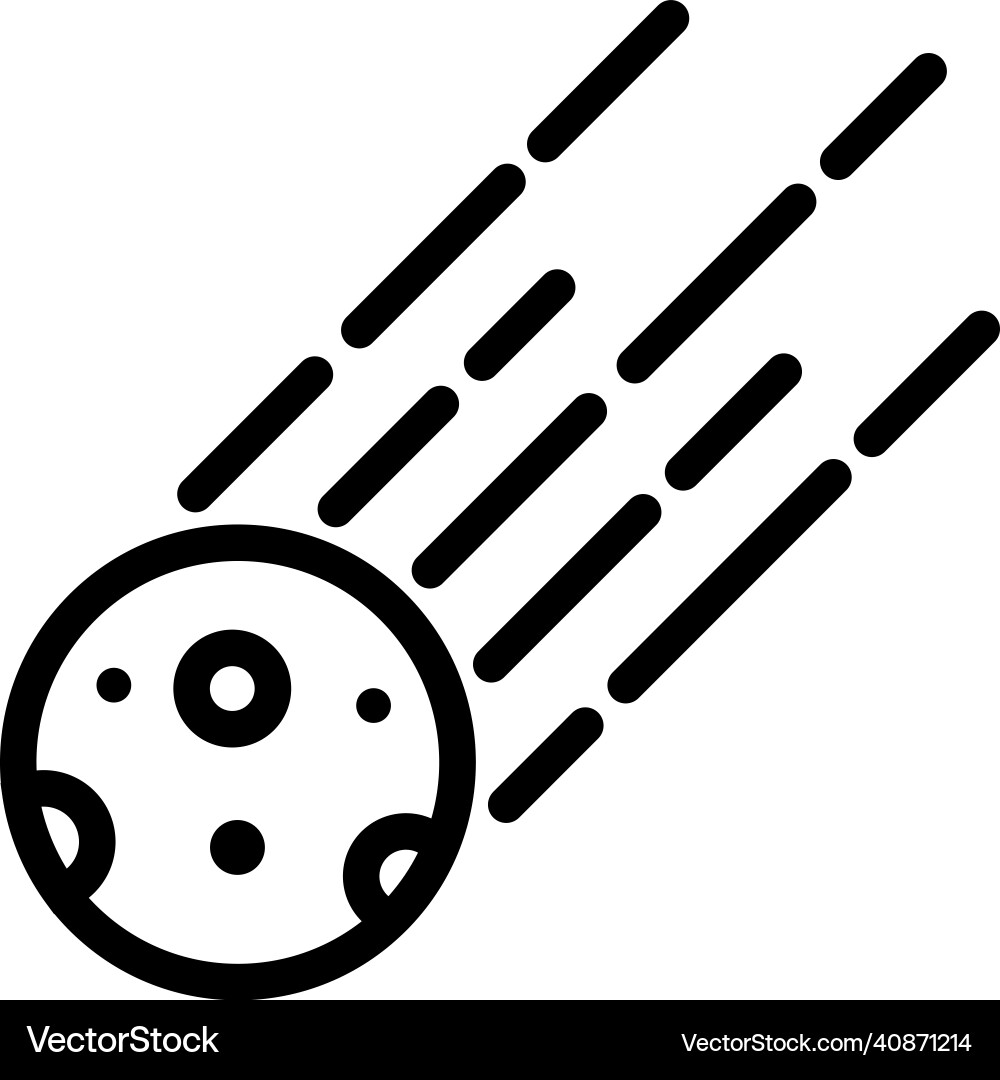 Meteor icon design template isolated vector image