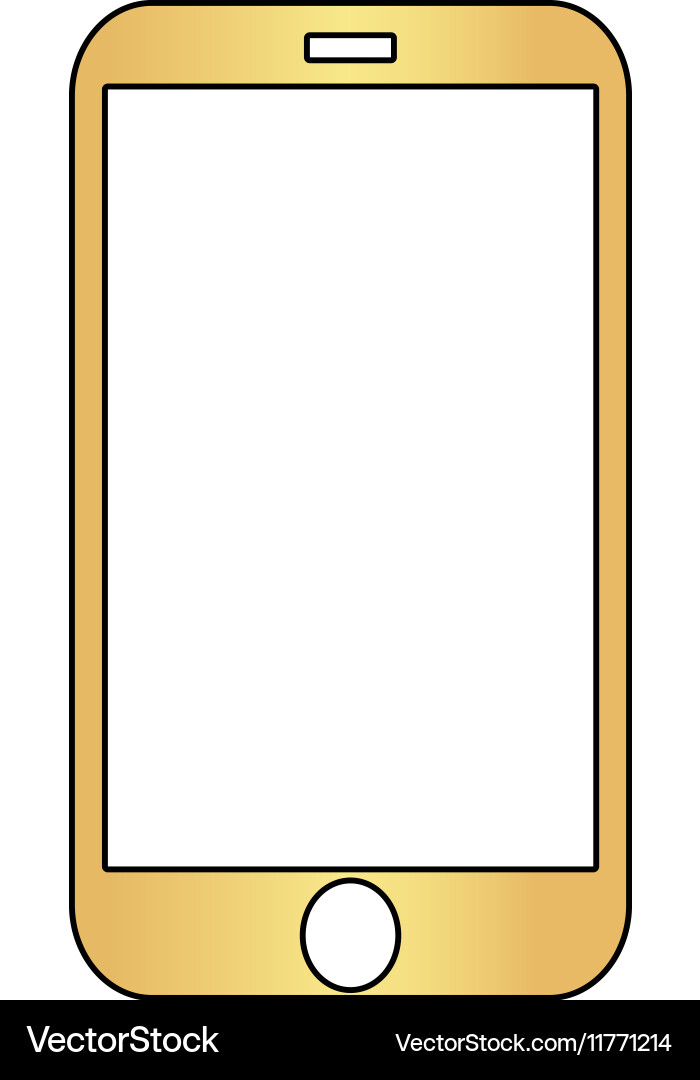Mini tablet computer symbol vector image