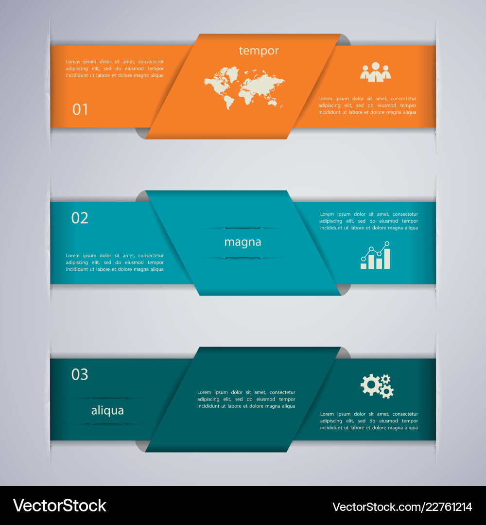 Modern 3D Web Banner Template vector image