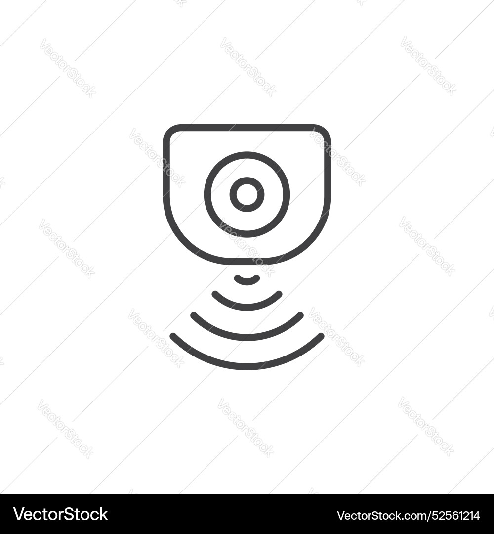 Motion sensor icon set on white background Motion sensor icon set on white background vector image