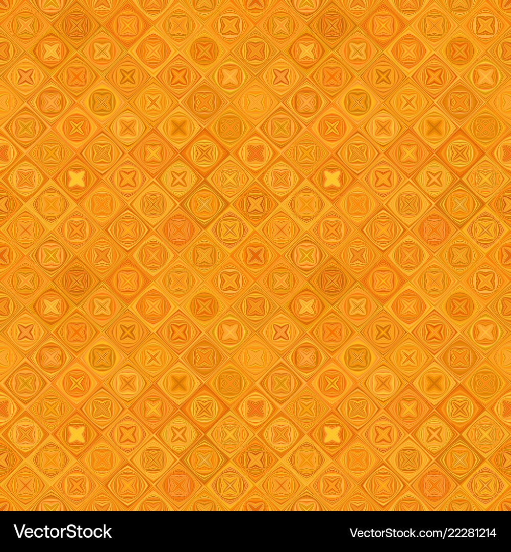 Orange repeating diagonal curved shape pattern vector image