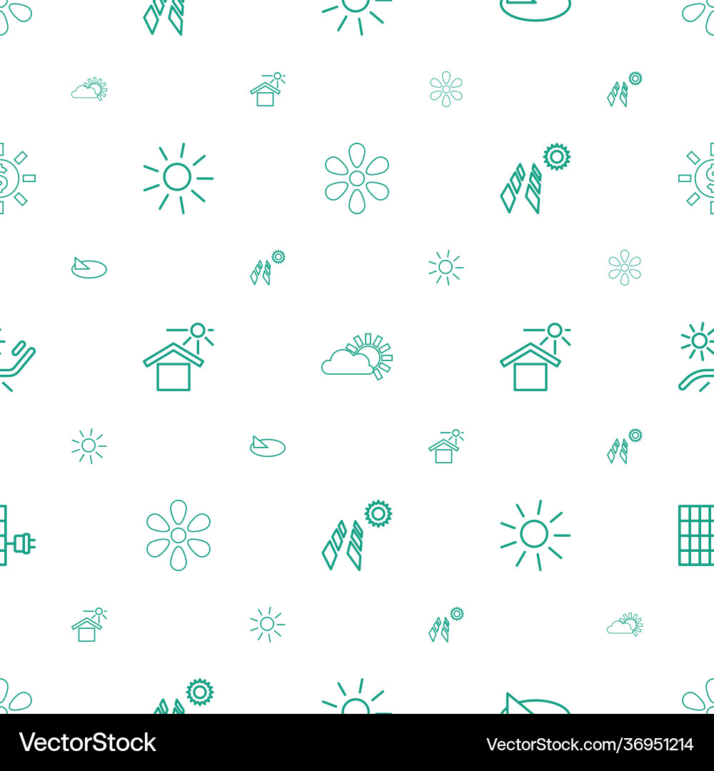 Sun icons pattern seamless white background Vector Image