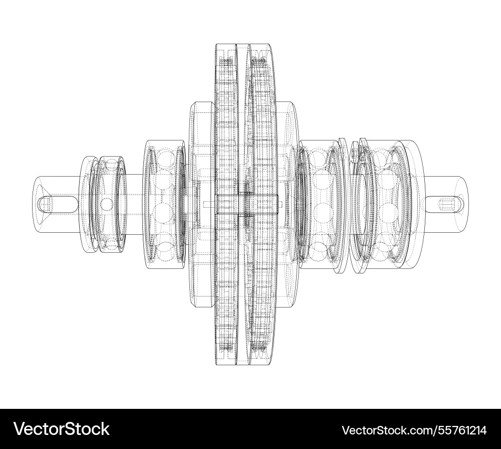 Wave reducer 3d render Vector Image