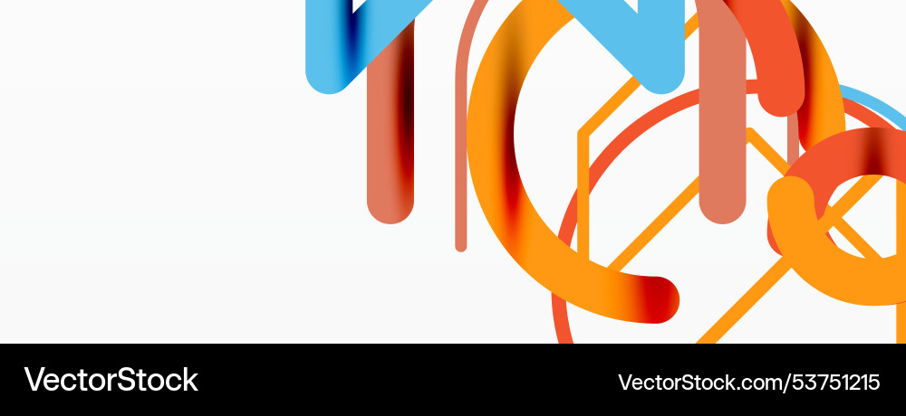 Abstract background circles and colorful round Vector Image