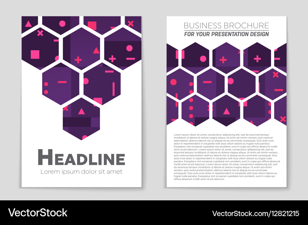 Abstract layout background set for art vector image