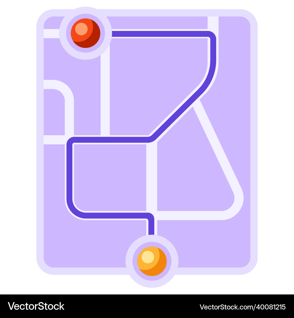 City map background design with path between City map background design with path between vector image