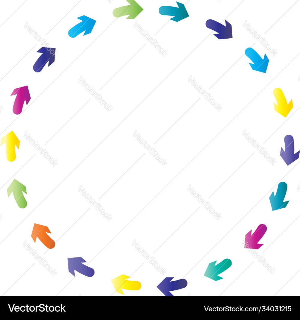 Cycle and cyclical arrows circular concentric Cycle and cyclical arrows circular concentric vector image