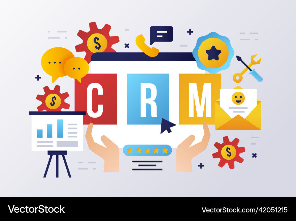 Gradient crm Gradient crm vector image