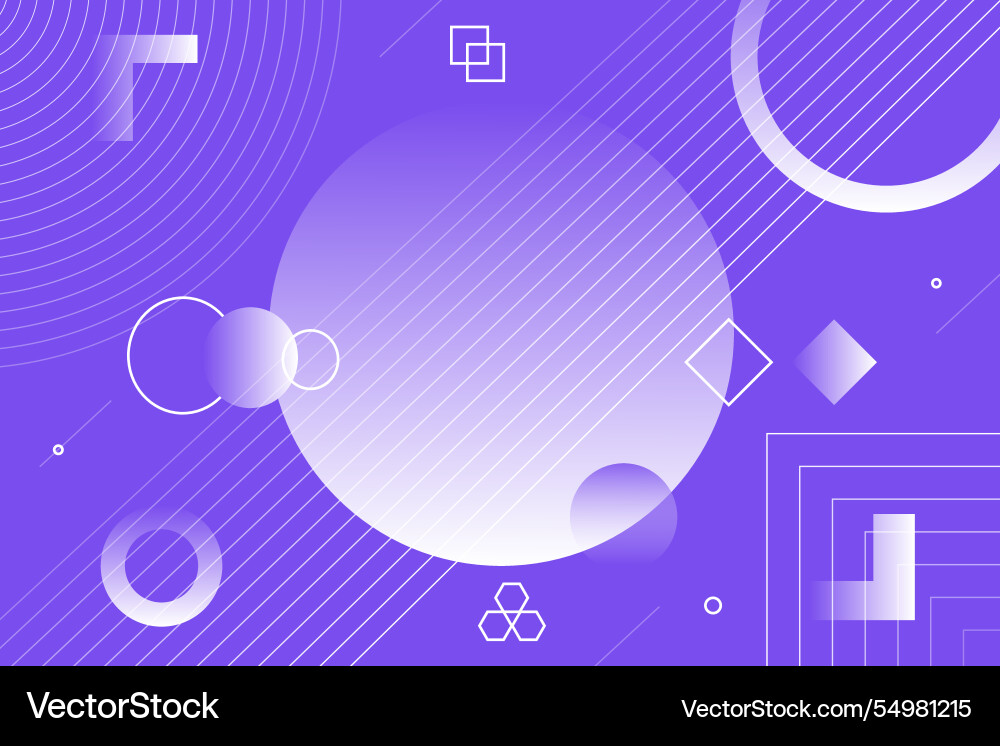 Gradient geometric background Vector Image