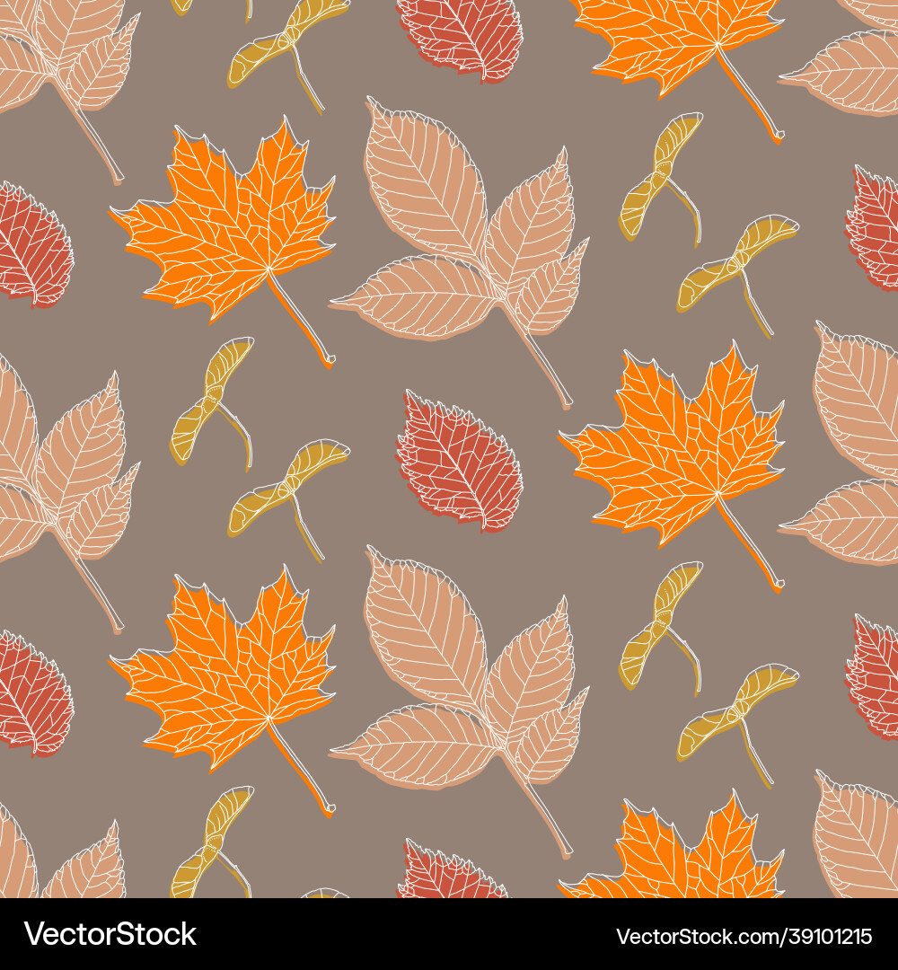 Hand drawn seamless pattern with various types Hand drawn seamless pattern with various types vector image