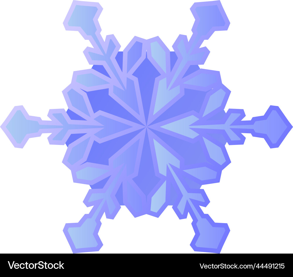 Openwork snowflake in modern style Openwork snowflake in modern style Vector Image