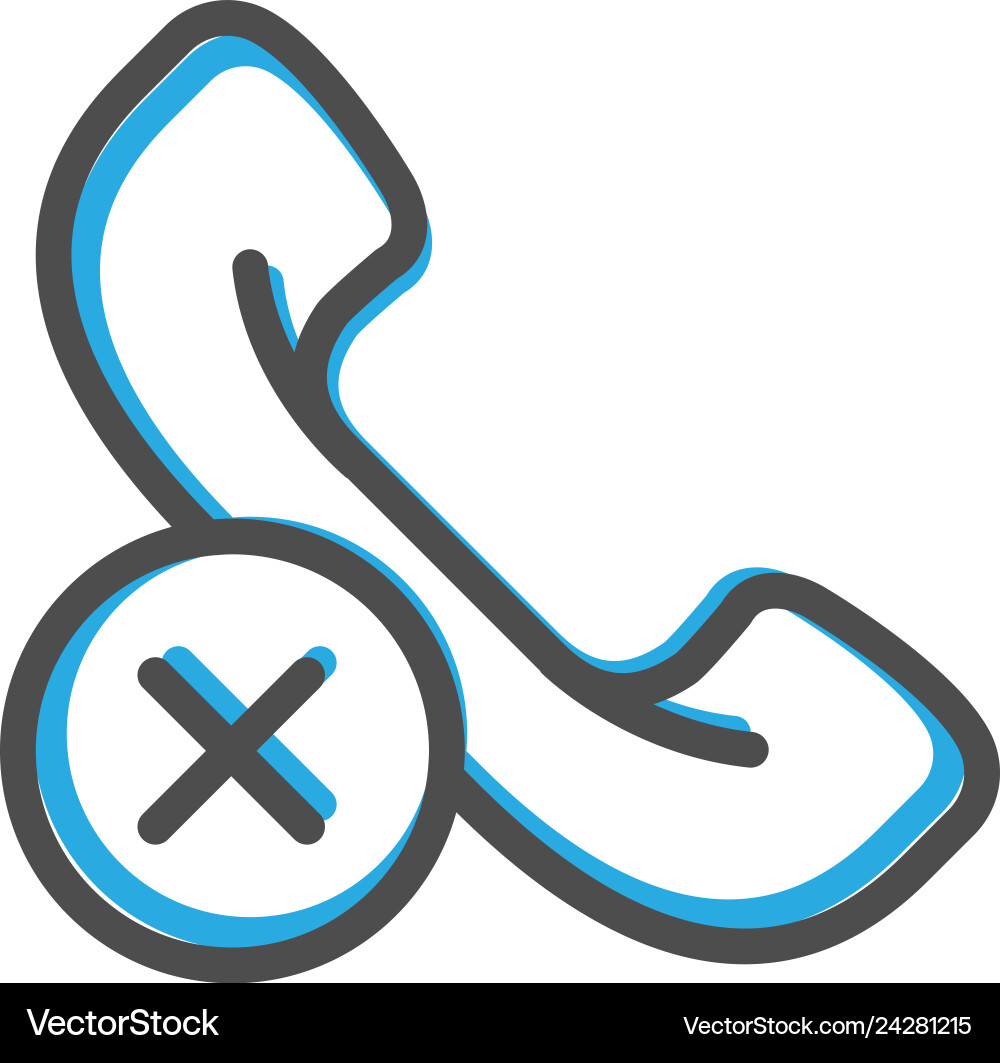 Phone call icon design interaction line Vector Image