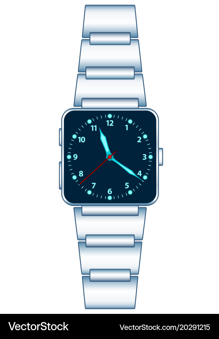 Smart clock vector image