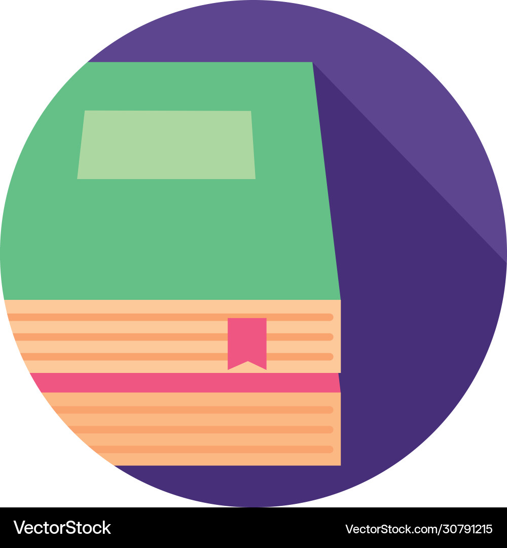 Text books closed block style icon Text books closed block style icon Vector Image