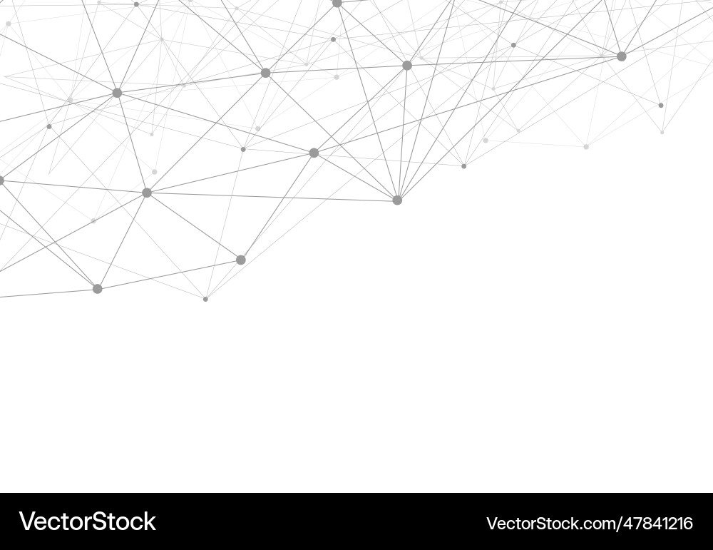 Abstract technology dot and line connection Vector Image