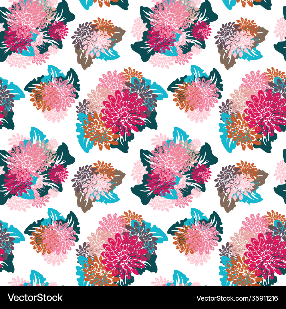 Floral seamless pattern Floral seamless pattern vector image