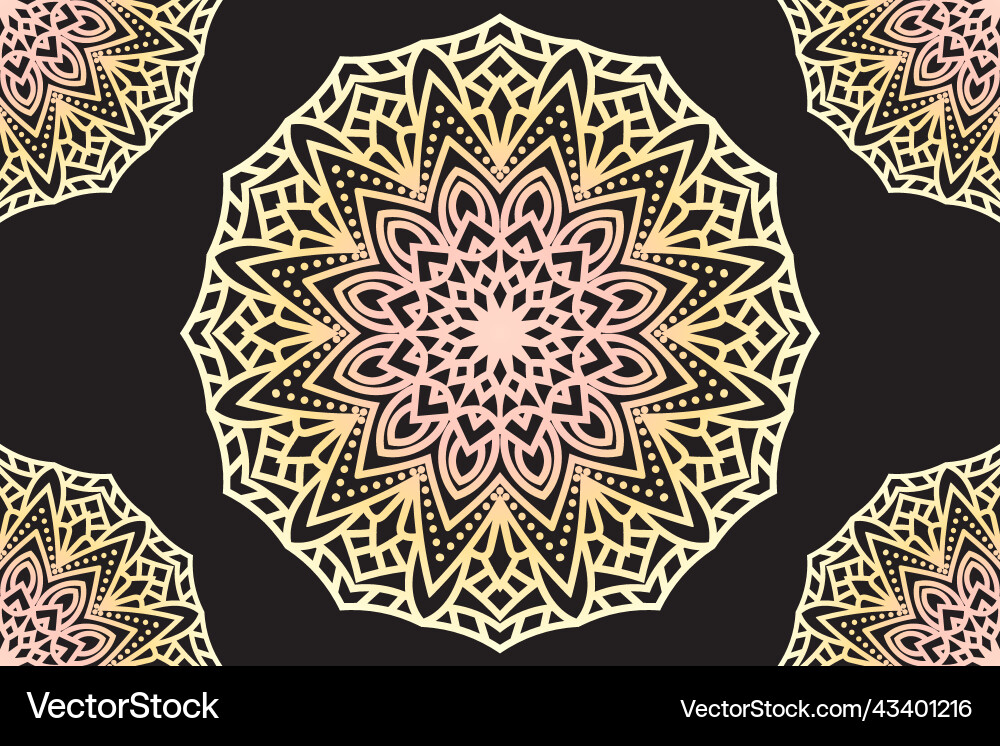 Mandala pattern design background Mandala pattern design background Vector Image