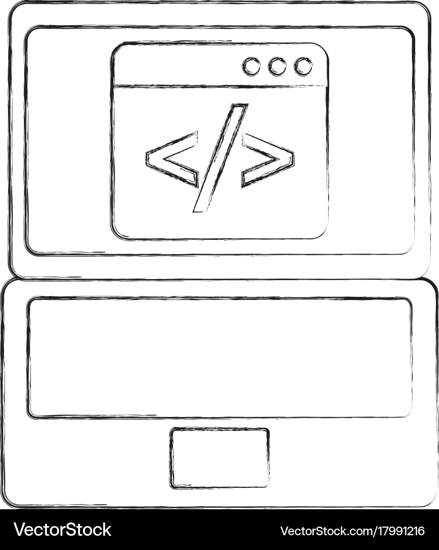 Programmierung der binären Computerentwicklung Vektorbild