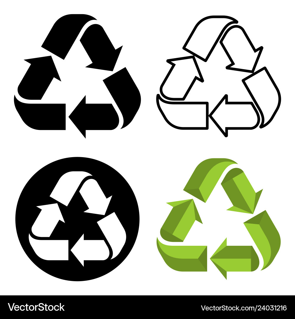 Recycle symbol Recycle symbol vector image