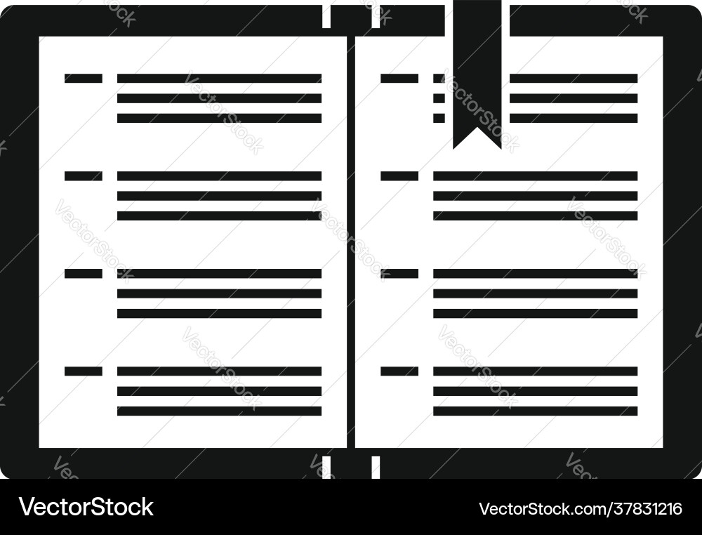 Syllabus instruction book icon simple style Syllabus instruction book icon simple style vector image