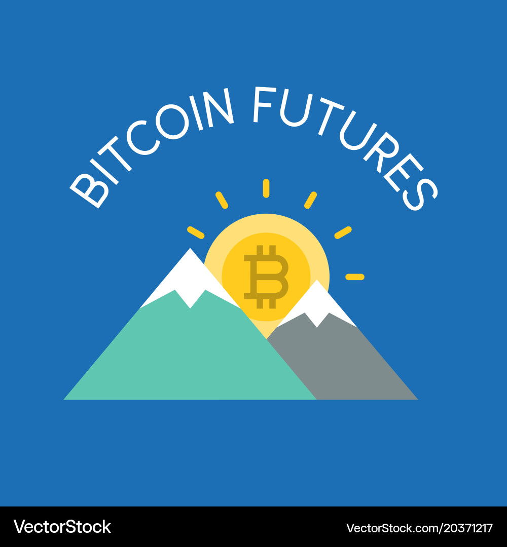Bitcoin Futures Trading Icon – Royalty-Free Vector | VectorStock