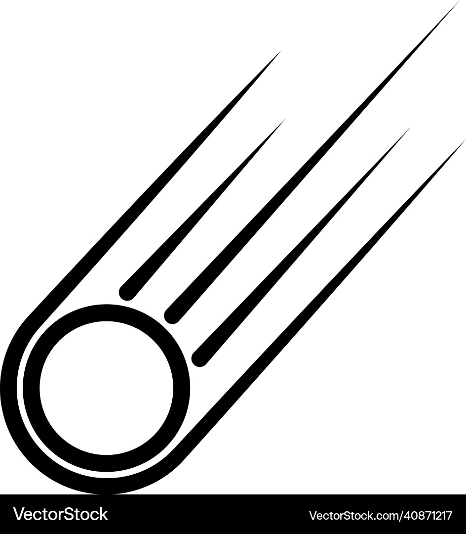 Comet icon design template isolated Comet icon design template isolated Vector Image