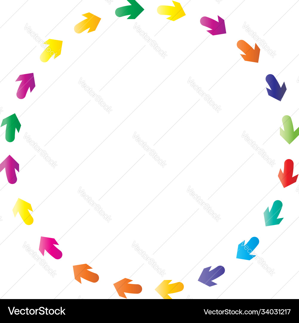 Cycle and cyclical arrows circular concentric Vector Image