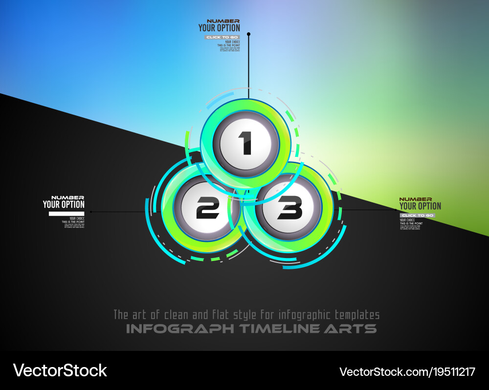 Infograph template with multiple choices vector image