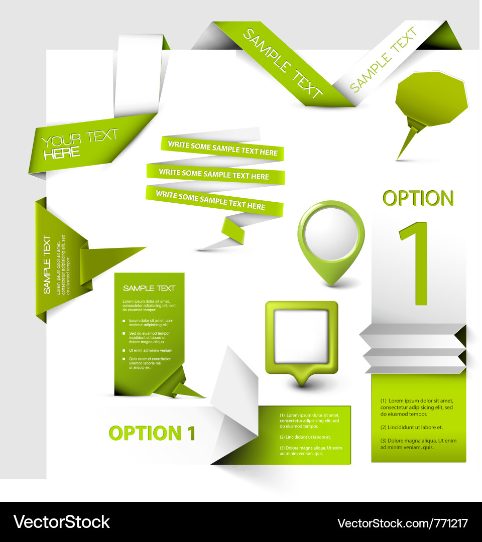 Modern Web Elements Vector Image