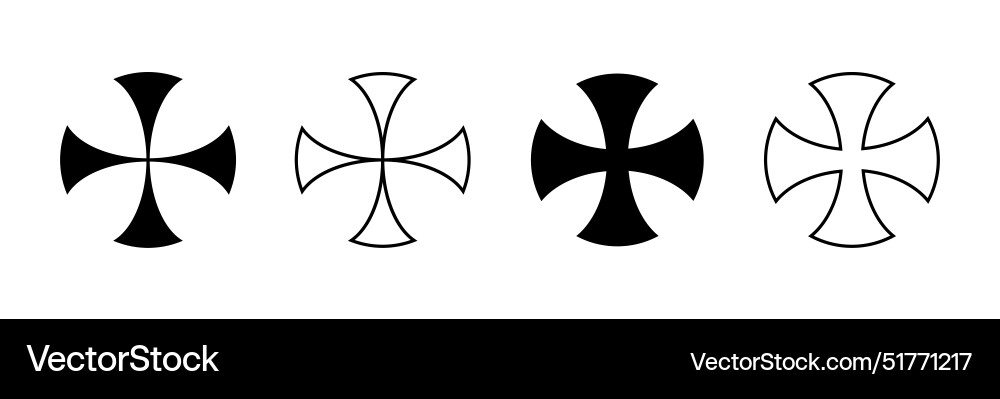 Rounded cross icon simple symbol Vector Image
